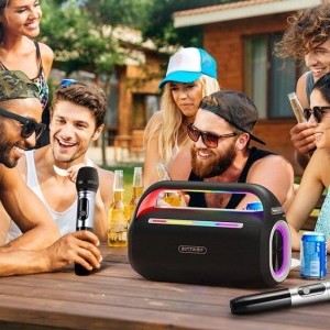  Hordozható Bluetooth Hangszóró Karaoke Blitzwolf BW-WA7 120W-5