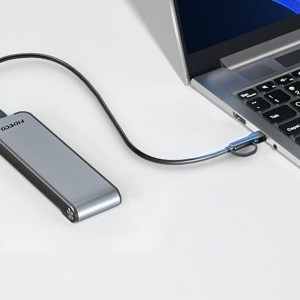 NVMe Ház USB 3.2 10Gbps FIDECO M210CP (szürke)-2