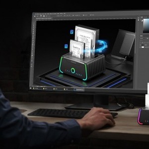 Külső HDD Állomás Kettős Fiókkal FIDECO YPZ230R-2