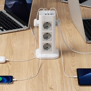  Elosztó USB porttal Tessan TS-TPS04-DE (fehér)-1