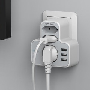 Tessan fali aljzat, elosztó TS-327 USB porttal-4