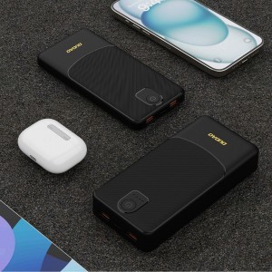 Powerbank Dudao K10 10000mAh 2.4A 2 x USB-A - fekete-8