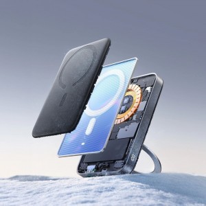 Joyroom JR-PBM12 10000mAh 22.5W Qi2 Powerbank, MagSafe-kompatibilis, gyűrűs talppal - Fekete-12