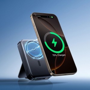 Joyroom JR-PBM11 Powerbank 10000mAh 22.5W Qi2, MagSafe kompatibilis, állvánnyal - fekete-7