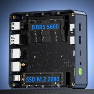 MINI PC GMKtec K6 Ryzen 7 7840HS 32GB RAM + 1TB SSD Fekete-10