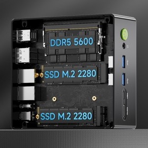 GMKtec Mini PC K11 AMD Ryzen 9 8945HS 32GB RAM + 1TB SSD WIN 11 Pro-6