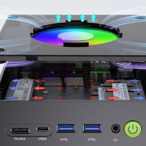 GMKtec Mini PC K11 AMD Ryzen 9 8945HS 32GB RAM + 1TB SSD WIN 11 Pro-5