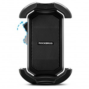 Rockbros 25210032001 biciklis mobiltelefon tartó a kormányhoz - fekete-8