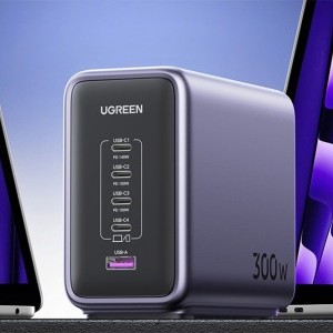 UGREEN CD333 Nexode 300W 5-Port PD GaN Töltő Szürke-4