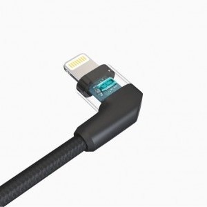 USB-A-Lightning MFI 350 mm-es PGYTECH kábel (P-GM-115), Kábel, csatlakozó-3