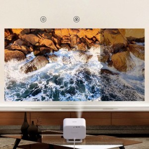 Yaber L2 Plus LCD FullHD 1080p Multimédiás Projektor JBL Hangszórókkal - Bézs-3