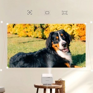 Yaber L2 Plus LCD FullHD 1080p Multimédiás Projektor JBL Hangszórókkal - Bézs-4