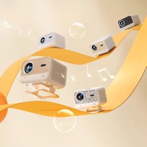 Yaber L2 Plus LCD FullHD 1080p Multimédiás Projektor JBL Hangszórókkal - Bézs-5