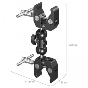 Smallrig 5331 Double Head Crab-Shaped Clamp-1