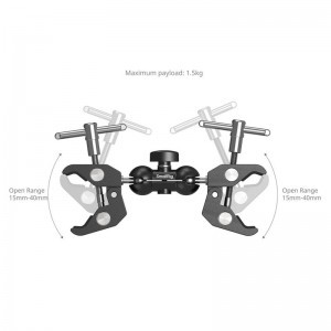 Smallrig 5331 Double Head Crab-Shaped Clamp-2