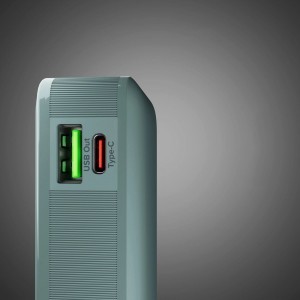 Powerbank SBS 10000 mAh 20W beépített USB-C kábellel és digitális kijelzővel - szürke-6