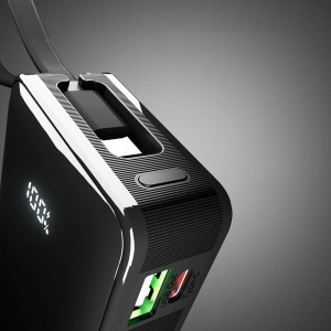 Powerbank SBS 10000 mAh 20W beépített USB-C kábellel és digitális kijelzővel - fekete-4