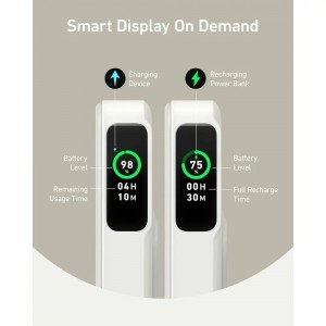 Anker - Power Bank MagGo (A1654G21) - iPhone-hoz, Digitális Kijelző, Vezeték nélküli Töltés, Kitámasztó, 10000mAh, 15W - Fehér-5