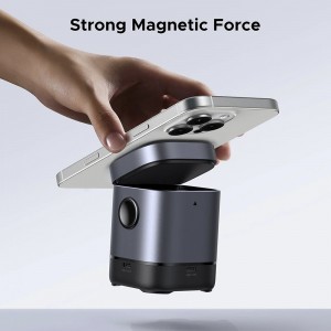 Ugreen - Vezeték nélküli töltő 2 az 1-ben W709 (45775) - Intelligens kijelző, MagSafe, iPhone-hoz, AirPods-hoz, USB-C, Vicces emoji, 25W - Fekete-6