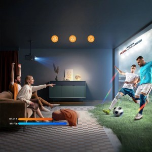 Yaber K2s Pro LCD FullHD 1080p Multimédia Projektor JBL Hangszórókkal és Mélynyomóval - Fekete-2
