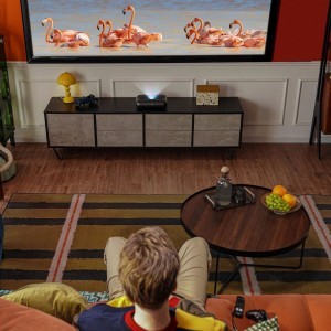 Yaber K300s Multimédiás Lézer RGB FullHD 1080p Projektor JBL Hangszórókkal - Fekete-3