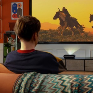 Yaber K300s Multimédiás Lézer RGB FullHD 1080p Projektor JBL Hangszórókkal - Fekete-5