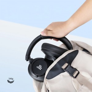 Tronsmart SOUNFII Q20S Hybrid ANC Vezeték nélküli Fejhallgatók Aktív zajszűréssel - Fekete-7