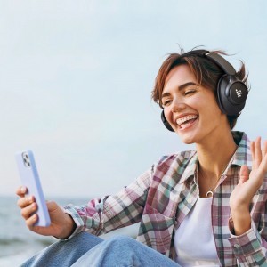 Tronsmart SOUNFII Q20S Hybrid ANC Vezeték nélküli Fejhallgatók Aktív zajszűréssel - Fekete-4