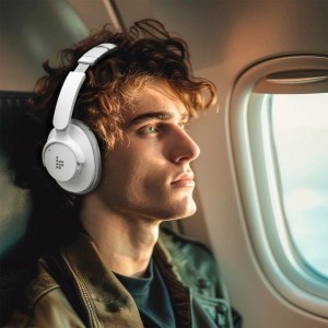 Tronsmart Soundfii Q20S Hibrid ANC Vezeték nélküli Fejhallgató Aktív zajszűrővel - Fehér-4