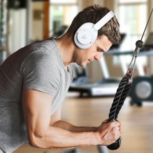 Tronsmart Soundfii Q20S Hibrid ANC Vezeték nélküli Fejhallgató Aktív zajszűrővel - Fehér-2