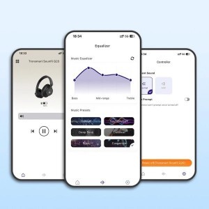 Tronsmart Soundfii Q20S Hibrid ANC Vezeték nélküli Fejhallgató Aktív zajszűrővel - Fehér-1
