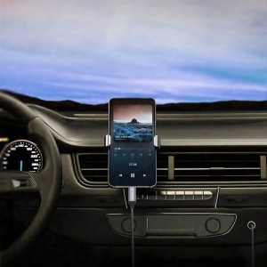  Techsuit - Prémium Kábel Adapter FuseXound (AC11) - Type-C - 3.5mm Jack, Hi-Fi Minőség, DAC Chip, PVC, 0.5m - Szürke-2