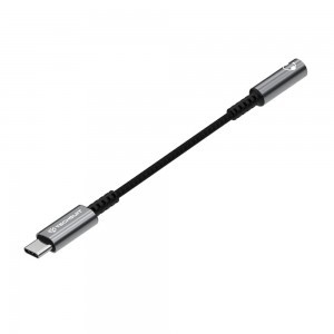  Techsuit - Prémium Kábel Adapter SonicPiX (AC14) - Type-C to 3.5mm Jack, 3A, DAC Chip, Alumínium, Digitális Dekóder - Szürke-4
