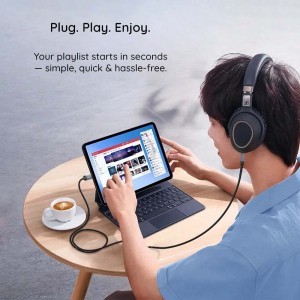  Techsuit - Prémium Kábel Adapter NexaSound (AC17) - Lightning-ról 3,5 mm-es Jack-re, Nylon Fonott + Alumínium Ötvözet, 1m - Szürke-4