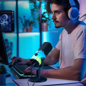 Maono PD100X RGB mikrofon fekete-5