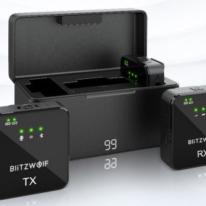 BlitzWolf Vezeték nélküli Mikrofon BW-SX63, 1000mAh (fekete)-2