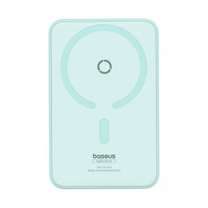 Baseus MagPro Mágneses Powerbank, 5000mAh, 20W, MagSafe (menta)-12