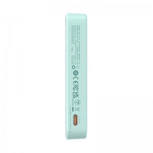 Baseus MagPro Mágneses Powerbank, 5000mAh, 20W, MagSafe (menta)-10