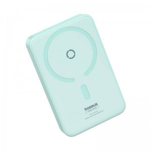 Baseus MagPro Mágneses Powerbank, 5000mAh, 20W, MagSafe (menta)-8