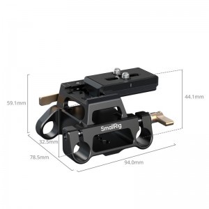 Smallrig 5365 Arca-Type Mount Plate Kit with 15mm Dual Rod Clamp-1