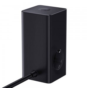 Baseus - Töltőállomás (E00023609113-00) - 2xUSB, 2xType-C, Schuko, LED kijelző, Gyors töltés 100W, 1.5m - Fekete-6