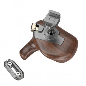 Smallrig 5161 Imagegrip Series Wooden Handle with NATO Clamp (Left side)-4