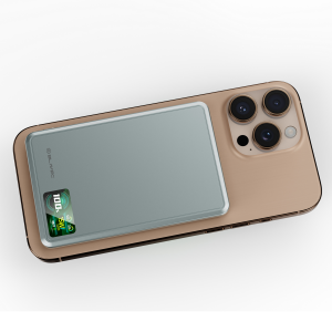 Blavec Power Bank 5000mAh BJ-03 Ultra Slim 7,8mm - Type C - 22,5W mágneses Magsafe 3 az 1-ben (PBBJ03-MC5G) szürke,-13