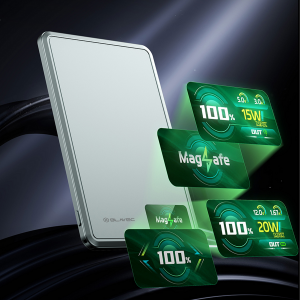 Blavec Power Bank 5000mAh BJ-03 Ultra Slim 7,8mm - Type C - 22,5W mágneses Magsafe 3 az 1-ben (PBBJ03-MC5G) szürke,-5