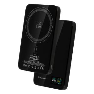 Blavec Power Bank 5000mAh BJ-04 Ultra Slim 7,8mm - Type C - 22,5W Magsafe 3in1 (PBBJ04-MC5B) fekete-1