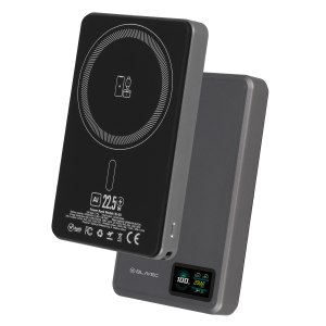 Blavec Powerbank 10000mAh BJ-03 Slim 13,5mm - Type C - 22,5W mágneses Magsafe 3 az 1-ben (PBBJ03-MC10G) szürke-15