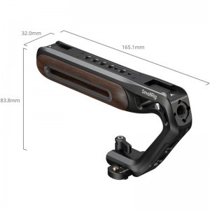 Smallrig 5251 Wooden Top Handle with NATO Clamp-3