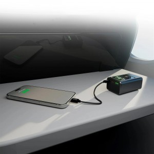 Powerbank SBS 10000mAh PD 35W LCD kijelzővel - szürke-8