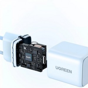 Ugreen X512 20W GaN 1x USB-C Fali Töltő - Kék-4