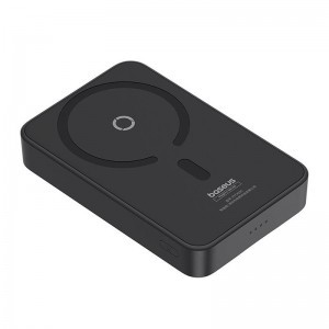 Baseus - MagPro mágneses Power Bank PPCXZ05 (P10064101123-00) - USB-C, 5000mAh, 20W, MagSafe, Type-C kábel, 3A, 30cm - Fekete-4
